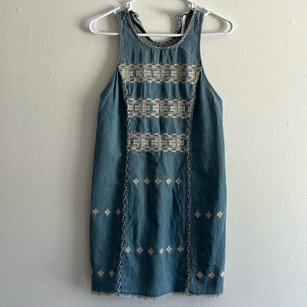 Free People Mini Denim Dress